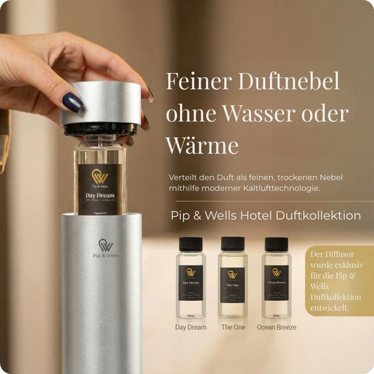 Pure One Duftdiffusor ohne Wasser & Box mit 100% natürlichem Duft (3×120ML) 