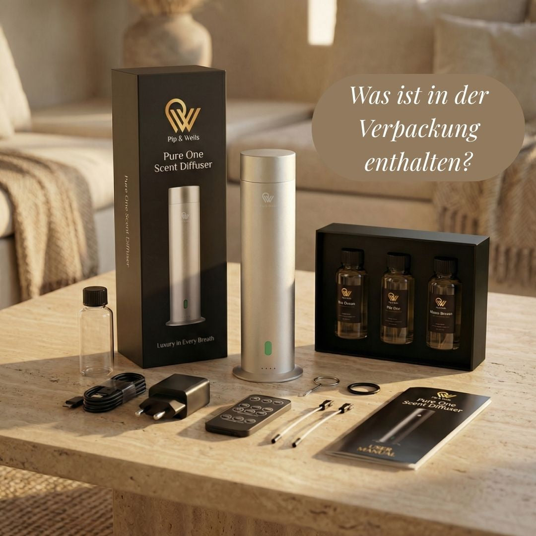 Pure One Waterless Scent Diffuser & 100% Natural Fragrance box (3×120ML)