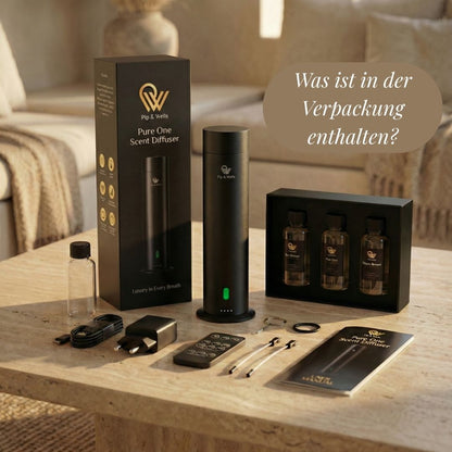 Pure One Waterless Scent Diffuser & 3 Fragrance Oils (3x120ml)