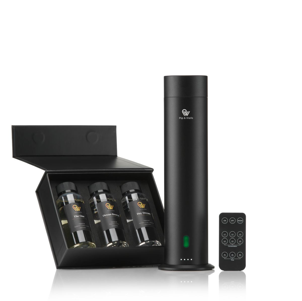 Pure One Waterless Scent Diffuser & 3 Fragrance Oils (3x120ml)