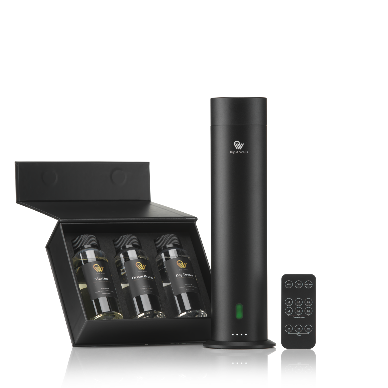 Pure One Waterless Scent Diffuser & 3 Fragrance Oils (3x120ml)