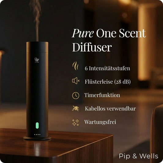 Pure One Duftdiffusor ohne Wasser & 3 Duftöle (3x120ml)