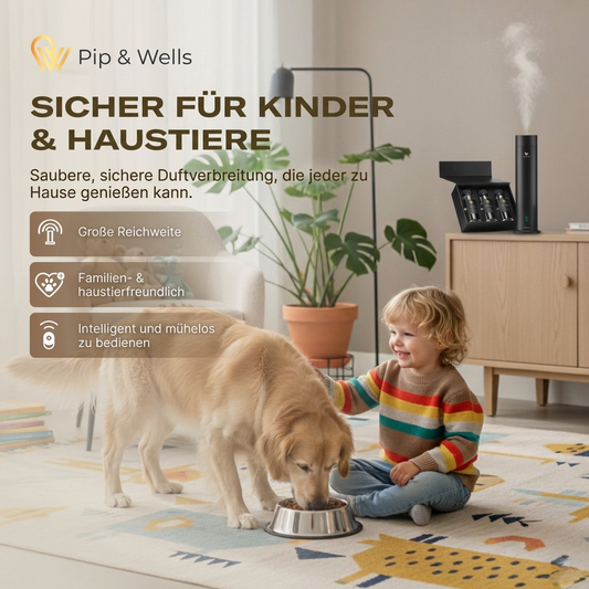 Pure One Duftdiffusor ohne Wasser & 3 Duftöle (3x120ml)